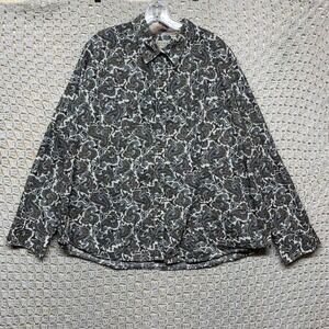 Roper Western Shirt Women Sz 2X Paisley Prints Pearl Snap Long Sleeve Ton Blouse